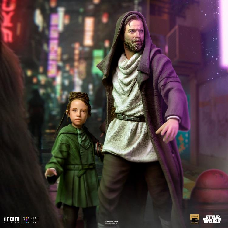 Pre-Order Iron Studios Star Wars Obi-Wan Kenobi & Young Leia Deluxe Statue